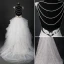 Stunning Champagne Wedding Dresses 2017 Ball Gown Outdoor / Garden Sleeveless Appliques Lace Tulle Beading Pearl Backless Court Train