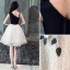 Modern / Fashion Black Homecoming Graduation Dresses 2019 A-Line / Princess Lace Appliques Star Shoulders Sleeveless Backless Knee-Length Formal Dresses