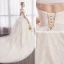Elegant Champagne Wedding Dresses 2018 Ball Gown Lace Flower Off-The-Shoulder Backless Sleeveless Chapel Train Wedding