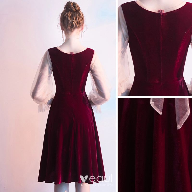 Velvet Ribbon Sash Burgundy - Wedding Dresses, Evening Wear and Party  Clothes by Alie Street.