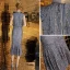 Sparkly Silver Evening Dresses  2019 Trumpet / Mermaid Scoop Neck Sequins Sleeveless Tea-length Formal Dresses