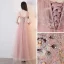 Elegant Blushing Pink Homecoming Graduation Dresses 2019 A-Line / Princess Lace Flower Pearl Rhinestone Backless Floor-Length / Long Formal Dresses