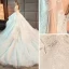 Charming Ivory Wedding Dresses 2019 Ball Gown Scoop Neck Lace Flower Beading Tassel Short Sleeve Backless Cascading Ruffles Cathedral Train Wedding