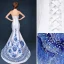 Chinese style Ivory Evening Dresses  2019 Trumpet / Mermaid Strapless Appliques Lace Rhinestone Sleeveless Backless Court Train Formal Dresses