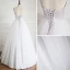 Modest / Simple Silver Prom Dresses 2018 A-Line / Princess Sweetheart Backless Sleeveless Floor-Length / Long Formal Dresses