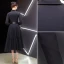 Elegant Black Evening Dresses  2019 A-Line / Princess V-Neck Sash Long Sleeve Tea-length Formal Dresses