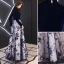 Elegant Navy Blue Evening Dresses  2019 A-Line / Princess High Neck Suede Rhinestone Long Sleeve Floor-Length / Long Formal Dresses