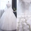 Elegant Ivory Wedding Dresses 2018 Ball Gown Embroidered Off-The-Shoulder Long Sleeve Backless Floor-Length / Long Wedding