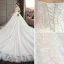 Edles Ivory / Creme Brautkleider / Hochzeitskleider 2019 A Linie Perlenstickerei Perle Pailletten Spitze Blumen Ärmellos Rückenfreies Königliche Schleppe