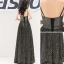 Charmant Noire Robe De Soirée 2019 Princesse Bretelles Spaghetti Étoile Paillettes Sans Manches Dos Nu Longue Robe De Ceremonie