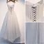 Hermoso Gris Vestidos de gala 2019 A-Line / Princess Spaghetti Straps Rebordear Lentejuelas Sin Mangas Sin Espalda Asimétrico Vestidos Formales