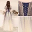 Elegant Navy Blue Glitter Prom Dresses 2021 A-Line / Princess Square Neckline Beading Crystal Short Sleeve Backless Floor-Length / Long Prom Formal Dresses