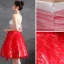 Charmant Rouge Robe De Fete Robe De Cocktail 2021 Princesse Bustier Sans Manches Dos Nu Mi-Longues Cocktail Robe De Ceremonie