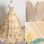 Classic Champagne Prom Dresses 2019 A-Line / Princess Off-The-Shoulder Embroidered Sleeveless Backless Court Train Formal Dresses
