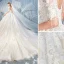 Chic / Belle Champagne Robe De Mariée 2019 Princesse Encolure Dégagée Perlage Gland Perle En Dentelle Fleur Appliques Faux Diamant 1/2 Manches Dos Nu Cathedral Train