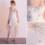 Modern / Fashion Champagne Homecoming Graduation Dresses 2020 A-Line / Princess Spaghetti Straps Lace Star Sleeveless Backless Asymmetrical Formal Dresses