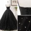 Elegant Black Prom Dresses 2020 A-Line / Princess Spaghetti Straps Star Sequins Sleeveless Backless Floor-Length / Long Formal Dresses