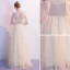 Charmant Champagne Robe De Soirée 2020 Princesse Bretelles Spaghetti Perlage Paillettes Sans Manches Dos Nu Longue Robe De Ceremonie