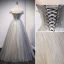 Mode Sølv Glitter Gallakjoler 2021 Prinsesse Off-The-Shoulder Beading Perle Pailletter Ærmeløs Halterneck Lange Galla Kjoler