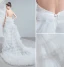 Chic / Beautiful White Wedding Dresses 2020 A-Line / Princess Strapless Sleeveless Backless Cascading Ruffles Court Train