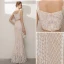 Charmant Scintillantes Champagne Robe De Soirée 2020 Trompette / Sirène Encolure Carrée Perlage Paillettes Faux Diamant Dos Nu Sans Manches Longue Robe De Ceremonie