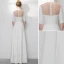 Style Chinois Ivoire Robe De Soirée 2020 Princesse Col Haut Brodé 1/2 Manches Longue Robe De Ceremonie