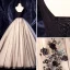 Elegant Black Prom Dresses 2020 Ball Gown Suede Scoop Neck Lace Flower Sequins Rhinestone Short Sleeve Backless Floor-Length / Long Formal Dresses