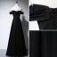 Elegant Black Evening Dresses  2020 A-Line / Princess Scoop Neck Beading Short Sleeve Backless Floor-Length / Long Formal Dresses