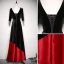 Chic / Beautiful Two Tone Evening Dresses  2020 A-Line / Princess Suede Square Neckline 1/2 Sleeves Backless Floor-Length / Long Formal Dresses