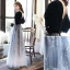 Chic / Beautiful Black Glitter Flower Evening Dresses  2020 A-Line / Princess V-Neck Floor-Length / Long Prom 1/2 Sleeves Backless Suede Formal Dresses