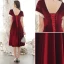 Classy Burgundy Homecoming Graduation Dresses 2020 A-Line / Princess Suede High Neck Beading Rhinestone Short Sleeve Backless Knee-Length Formal Dresses