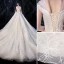 Charming Champagne Wedding Dresses 2020 Ball Gown High Neck Beading Lace Flower Cap Sleeves Backless Cathedral Train