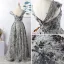 Luxury / Gorgeous Charming Grey Evening Dresses  2020 A-Line / Princess V-Neck Handmade  Beading Crystal Rhinestone Lace Flower Sleeveless Backless Floor-Length / Long Formal Dresses