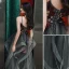 Chic / Belle Noire Robe De Bal 2020 Princesse Bretelles Spaghetti Perlage En Dentelle Fleur Sans Manches Dos Nu Longue Robe De Ceremonie
