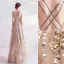 Fashion Gold Evening Dresses  2020 A-Line / Princess Spaghetti Straps Sequins Tassel Sleeveless Backless Floor-Length / Long Formal Dresses