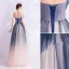 Charmant Marineblau Abendkleider 2020 A Linie Bandeau Perlenstickerei Pailletten Spitze Blumen Ärmellos Rückenfreies Lange Festliche Kleider