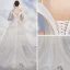 Elegant Champagne Evening Dresses  2018 A-Line / Princess Lace Appliques Spaghetti Straps Backless Sleeveless Court Train Formal Dresses