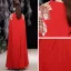 Chic / Belle Rouge Paillettes manteau Robe De Bal Robe De Soirée 2021 Princesse Encolure Dégagée Sans Manches Longue Robe De Ceremonie
