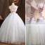 Mode Bleu Ciel Robe De Bal 2021 Robe Boule V-Cou Perlage Perle Faux Diamant Noeud Sans Manches Dos Nu Longue Robe De Ceremonie
