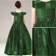 Chic / Beautiful Dark Green Sequins Evening Party Flower Girl Dresses 2021 A-Line / Princess Scoop Neck Cap Sleeves Zipper Up Floor-Length / Long