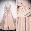 Elegante Champagner Satin Ballkleider 2022 A Linie Spaghettiträger Perlenstickerei Perle Ärmellos Rückenfreies Schleife Lange Festliche Kleider