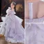 Fashion Lavender Sequins Cascading Ruffles Birthday Flower Girl Dresses 2022 Ball Gown Scoop Neck Puffy Long Sleeve Floor-Length / Long Flower Girl Dresses