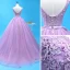 Chic / Beautiful Lavender Quinceañera Prom Dresses 2018 Ball Gown Lace Appliques Crystal Sash Sequins V-Neck Backless Sleeveless Floor-Length / Long