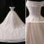 Sparkly Champagne Wedding Dresses 2018 Ball Gown Bow Glitter Off-The-Shoulder Backless Sleeveless Chapel Train Wedding