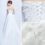 Sexy White Wedding Dresses 2018 Trumpet / Mermaid Appliques Pearl Sash Strapless Backless Sleeveless Detachable Court Train Wedding