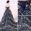 Glitzernden Marineblau Festliche Kleider 2018 Ballkleid Glanz Pailletten Bandeau Rückenfreies Ärmellos Hof-Schleppe Abendkleider