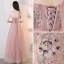 Élégant Nues Robe De Soirée 2018 Princesse En Dentelle Appliques Perle Faux Diamant Une épaule Dos Nu Sans Manches Longueur Cheville Robe De Ceremonie