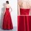 Chic / Belle Rouge Robe De Soirée 2018 Princesse Paillettes Encolure Dégagée Dos Nu Manches Courtes Longue Robe De Ceremonie