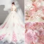 Chic / Beautiful White Wedding Dresses 2018 Ball Gown Appliques Lace Embroidered Pearl Off-The-Shoulder Backless Sleeveless Chapel Train Wedding