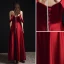 Fashion Burgundy Evening Dresses  2021 A-Line / Princess Spaghetti Straps Sleeveless Backless Floor-Length / Long Formal Dresses